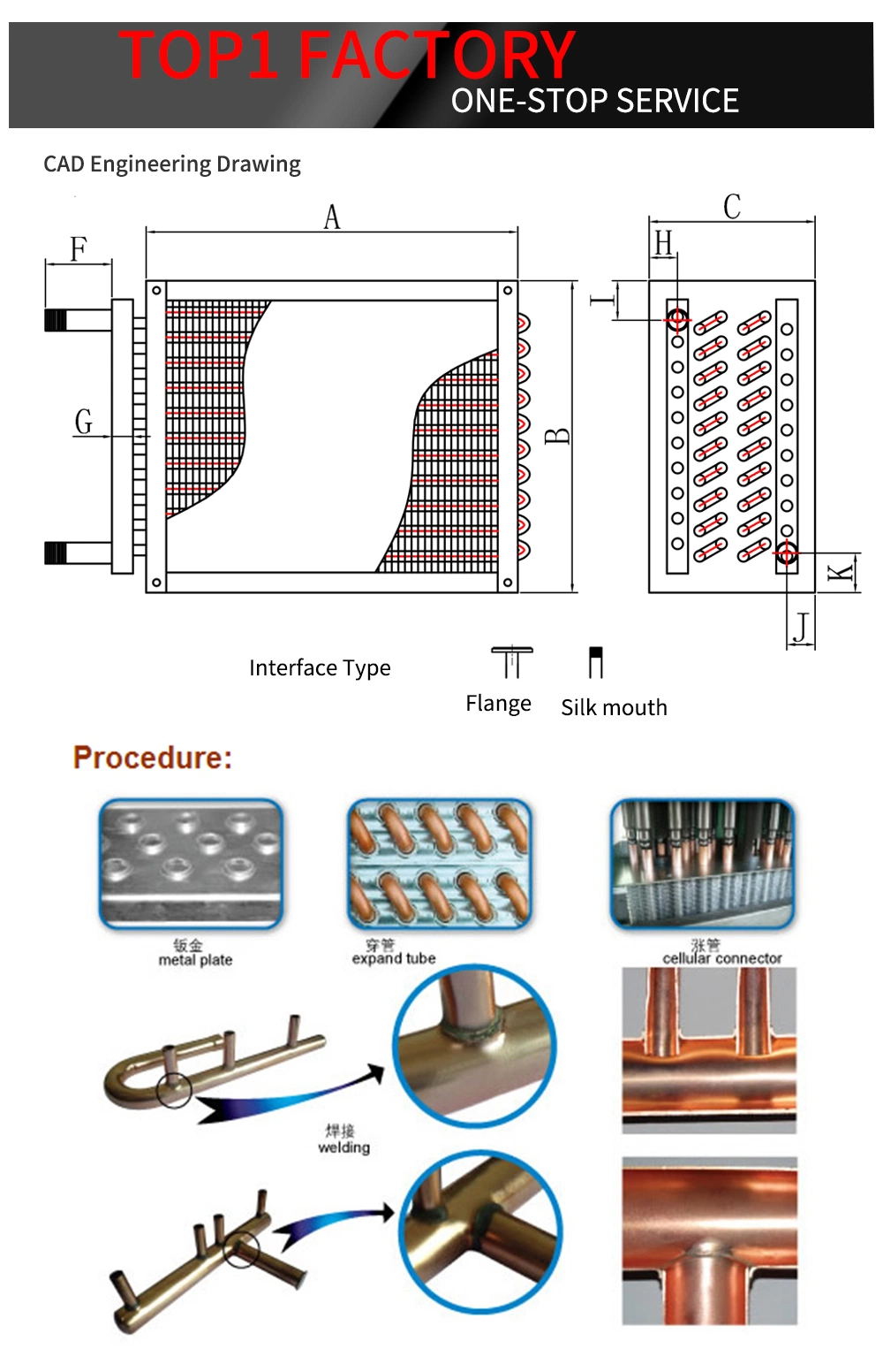 Wholesale Aluminum AC Cooling Coil Refrigerator Evaporator